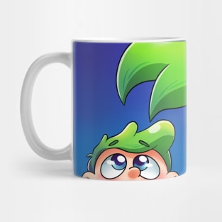 Electric Mermaid Logo Square Mug